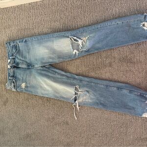 Mother high rise rider skimp Jeans in confession wash size 29